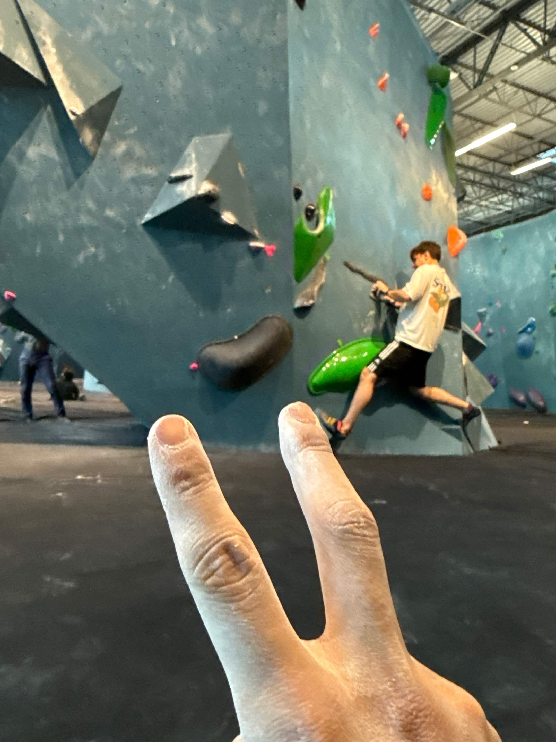 Me bouldering in Austin